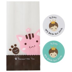 黃氏飯盒 M 信封貓 100p + 新冠男孩貼紙 100p, 1套