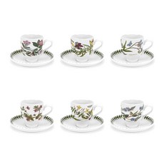 PORTmeIRION 波特玫琳恩 咖啡杯110ml+碟子套組, 1組