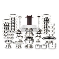 耐用的不銹鋼碗組, 祭祀用品 47入, 1組