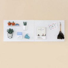 takongpan 室內裝飾圓形洞洞板 白色 500 x 700 mm x 2入, 1套, 1組