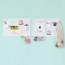 Perforated board 內部圓形穿孔板白色 400 x 600 mm x 2p, 1套