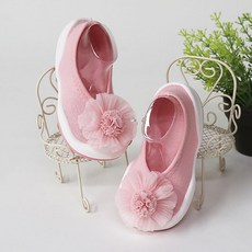 Komuello 女款絨球花朵平底鞋