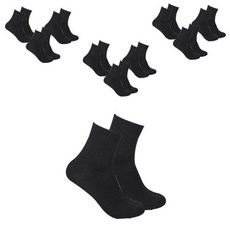 TS 남성용 무압박 양말 10족, 검정