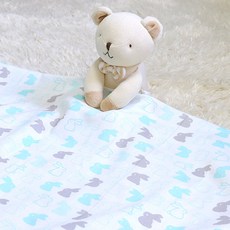 Unkown Ozmam 夏季毯 110*110cm, 芬蘭森林兔款(藍色)