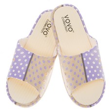 bathzone 圓點縫線浴室拖鞋 紫色, 紫羅蘭色, 1個