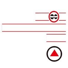 어바인클래스 쏘울 스티커, 타입2 스위치모양(화이트 + 레드), 1개