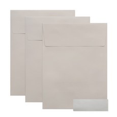 walgadaks 禮物信封袋 米棕色 3入+貼紙 3入, A4, 1組