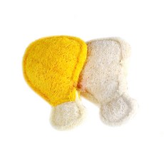 Bycell寵物潔牙玩具 雞腿 14*9cm, 隨機發貨, 2件