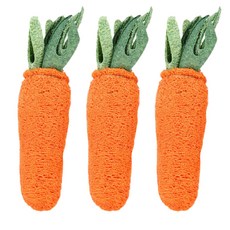 Bycell寵物潔牙玩具 胡蘿蔔 16cm, 隨機發貨, 3片