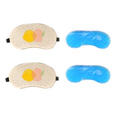 BUYSELL 睡眠眼罩 蘋果+冰袋 2入, 1套