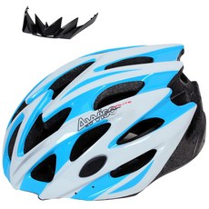 AVVISO 閃電造型自行車安全帽 MV29, 藍色 + 白色