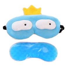 BUYSELL 睡眠眼罩 皇冠兒童 藍色+冰袋, 1套
