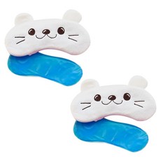 BUYSELL 睡眠眼罩 微笑海豹A款+冰袋 2入, 1套