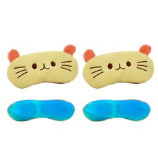 倉鼠造型口罩 2入+冷敷墊 2入, 1套
