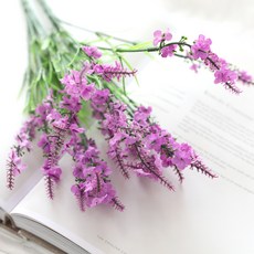 행복한마을 로즈마리 조화 꽃다발 2p, 핑크, 1세트