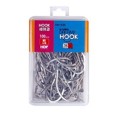 HDF HDF夢想鉤鎳鎳100釣魚針H-518 100p, 1個