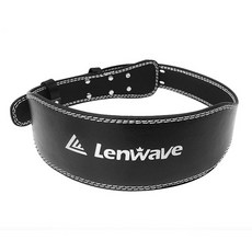 lenwave 人造皮革舉重腰帶 M, 黑色