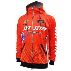 DEUCE FISHING 機能性連帽刷毛外套, 紅色