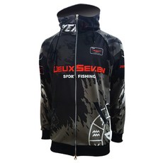 DEUCE FISHING 機能性連帽刷毛外套, 魔怪黑