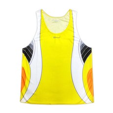 Deuce 7 修身馬拉鬆上衣 MWa4034, 簡單的黃色