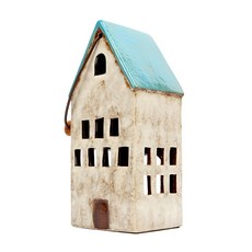 라온컴퍼니 산마리노 하우스 도자기 캔들 홀더 SE11139, 혼합 색상