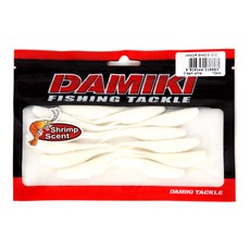 DAMIKI Armor Shad 3吋路亞假餌 12入, 210 CREAM WHITE, 2g