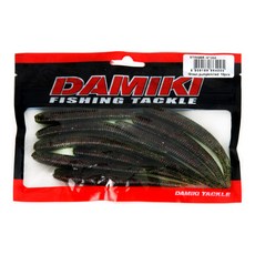 다미끼 스팅거 4인치 루어미끼 10p, 205 GREEN PUMPKIN RED, 6.2g, 1세트