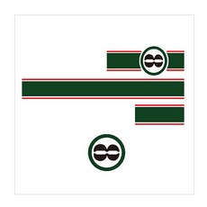 어바인클래스 쏘울 스티커 타입1 숫자모양, GREEN + RED, 1세트