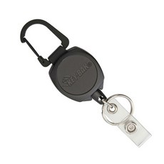 KEY-BAK Sidekick ID 證件鑰匙捲線器, BLACK, 1個