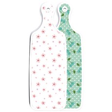 Roem Design 雙面上菜砧板 玉色櫻桃, 淡粉紅牽牛花, 1個