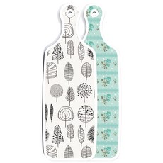 Roem Design 雙面料理砧板 玉色玫瑰, 木質線條藝術, 1個