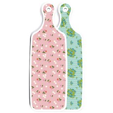 Roem Design 雙面上菜砧板 玉色藤蔓玫瑰, 朱紅色櫻桃, 1個