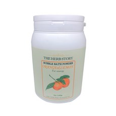 THE HERB STORY 大容量橘子檸檬泡泡浴粉, 1kg, 1個