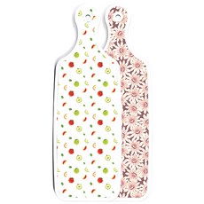 Roem Design 雙面設計上菜砧板 紫色花卉圖案, 蘋果籽, 1個