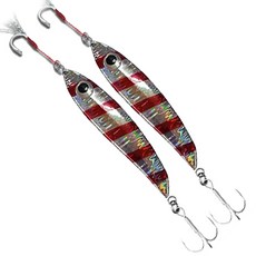 몽크로스 바이브 라이너 메탈 어시스트 훅 실버레드 25g, 2개