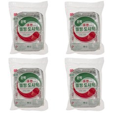 대한웰빙 은박 일회용 도시락, 5개입, 4개