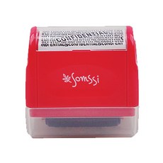 Somssi 個人信息洩露防止印章, 粉色的, 單色