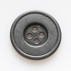 HR大鈕扣 黑恩德 鈕扣 25mm, 單一顏色, 12個