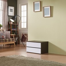 이정가구 레오 2단 서랍장, 월넛, 2개