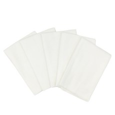 素色布尿墊, 白色, 5入