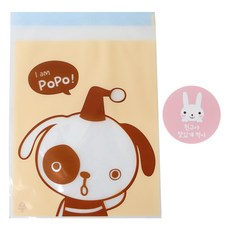 Hwangssinaedosirak 自黏美味袋 小狗 50入 + 兔子朋友 好好享用吧 貼紙 50入, 1套