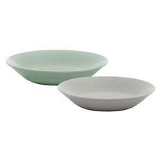 Jen韓國Jen森林淺灰色森林碗 24cm+Celadon森林碗 24cm, 混色, 2件