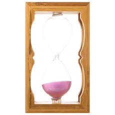 木質沙漏30分鐘計時器, 粉色的