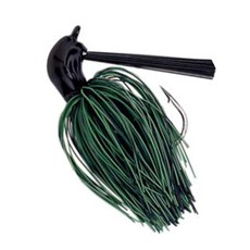 다미끼 맘바 러버 지그 1/4oz Green Black, 1개