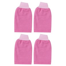 케이케이컴퍼니 때밀이 장갑, 핑크, 4개, 1개입