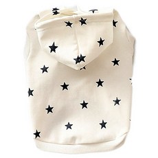April16 寵物星星連帽背心, 白色