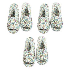 abm 鋪棉室內拖鞋, 藍色花朵