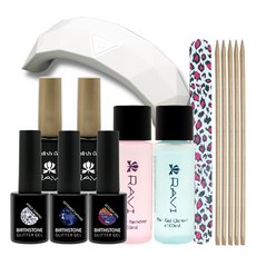 拉維生日石 4 月 9 月 10 月 美甲技巧, 8種, 1套