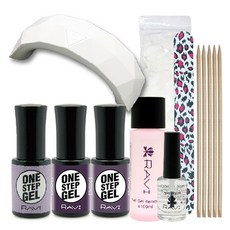 Ravi 一步紫色美甲技能套組, 7種, 1套