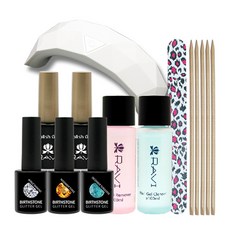 拉維生日石 4 月 11 月 12 月 美甲技能組合, 8種, 1套